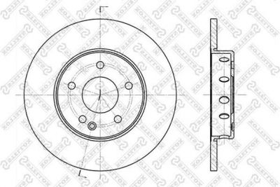 Stellox 6020-3316-SX тормозной диск на MERCEDES-BENZ C-CLASS универсал (S202)