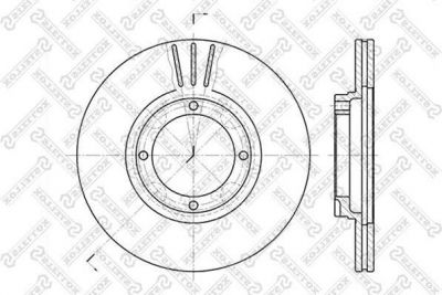 Stellox 6020-3402V-SX тормозной диск на HYUNDAI ACCENT I (X-3)