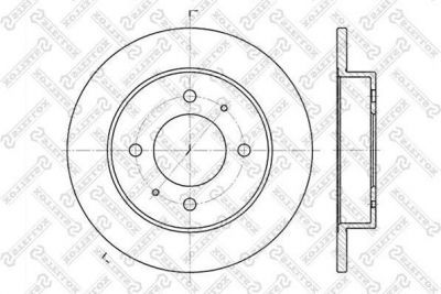 Stellox 6020-3406-SX тормозной диск на HYUNDAI LANTRA I (J-1)