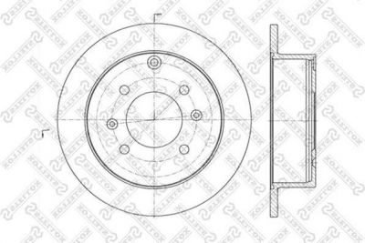 Stellox 6020-3412-SX тормозной диск на HYUNDAI SONATA IV (EF)