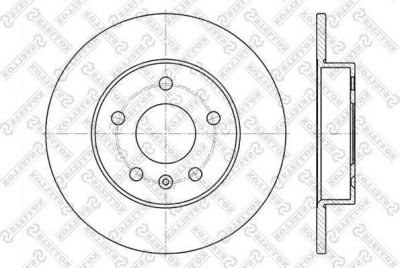 Stellox 6020-3631-SX тормозной диск на OPEL ZAFIRA A (F75_)