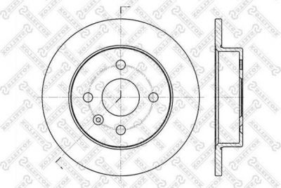 Stellox 6020-3633-SX тормозной диск на OPEL ASTRA G универсал (F35_)