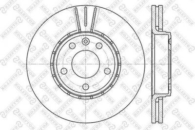 Stellox 6020-3639V-SX тормозной диск на OPEL VIVARO фургон (F7)