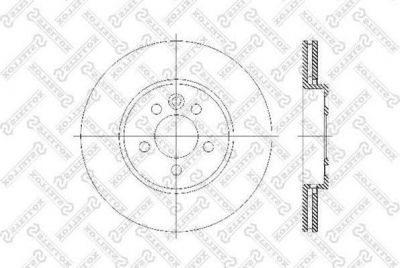 Stellox 6020-4013V-SX тормозной диск на MG MG ZT- T