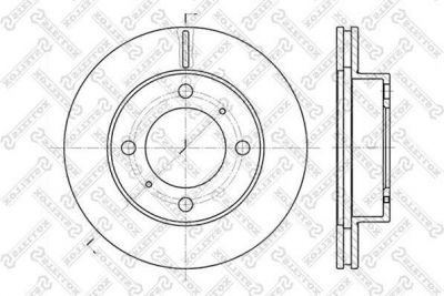 Stellox 6020-4543V-SX тормозной диск на TOYOTA COROLLA Wagon (__E11_)