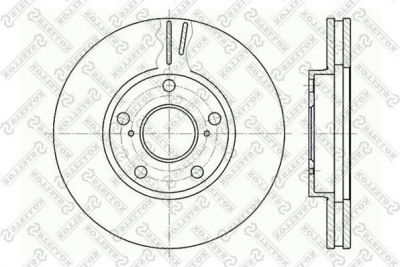 Stellox 6020-4549V-SX тормозной диск на TOYOTA PREVIA (MCR3_, ACR3_, CLR3_)