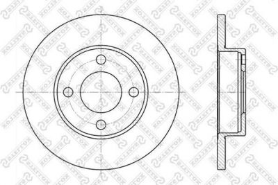 Stellox 6020-4718-SX тормозной диск на AUDI 80 (89, 89Q, 8A, B3)