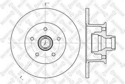 Stellox 6020-4720-SX тормозной диск на VW TRANSPORTER III фургон