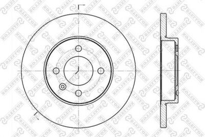 Stellox 6020-4728-SX тормозной диск на VW PASSAT Variant (3A5, 35I)