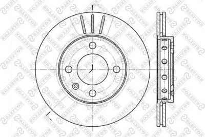 Stellox 6020-4756V-SX тормозной диск на VW LUPO (6X1, 6E1)