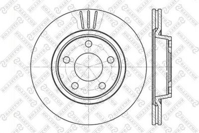 Stellox 6020-4762V-SX тормозной диск на VW PHAETON (3D_)