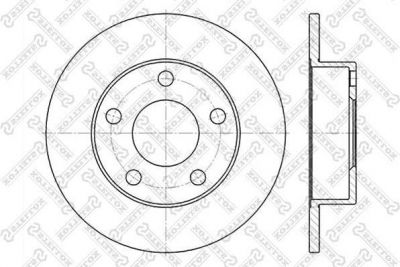 Stellox 6020-4763-SX тормозной диск на VW PASSAT Variant (3B6)