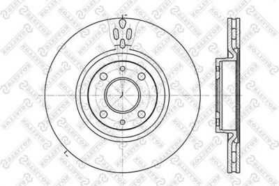 Stellox 6020-9923V-SX тормозной диск на FIAT MAREA (185)
