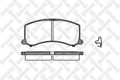 Stellox 606 002B-SX комплект тормозных колодок, дисковый тормоз на SUZUKI BALENO Наклонная задняя часть (EG)