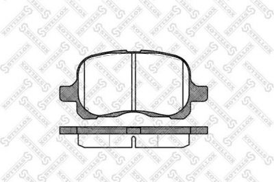 Stellox 663 000-SX комплект тормозных колодок, дисковый тормоз на TOYOTA COROLLA (CDE12_, ZZE12_, NDE12_, ZDE12_)