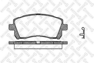 Stellox 666 002L-SX комплект тормозных колодок, дисковый тормоз на SUBARU OUTBACK (BE, BH)