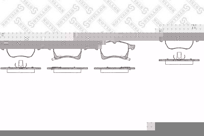 Stellox 694 002BL-SX комплект тормозных колодок, дисковый тормоз на OPEL ASTRA G универсал (F35_)