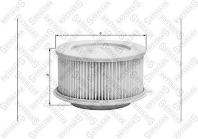 Stellox 71-10065-SX фильтр, воздух во внутренном пространстве на VW TRANSPORTER IV автобус (70XB, 70XC, 7DB, 7DW, 7DK)
