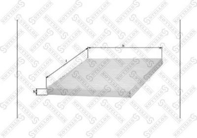 Stellox 71-10078-SX фильтр, воздух во внутренном пространстве на FORD FOCUS (DAW, DBW)