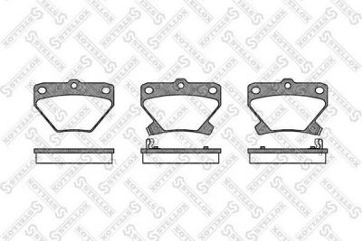 Stellox 752 002-SX комплект тормозных колодок, дисковый тормоз на TOYOTA YARIS VERSO (_NLP2_, _NCP2_)