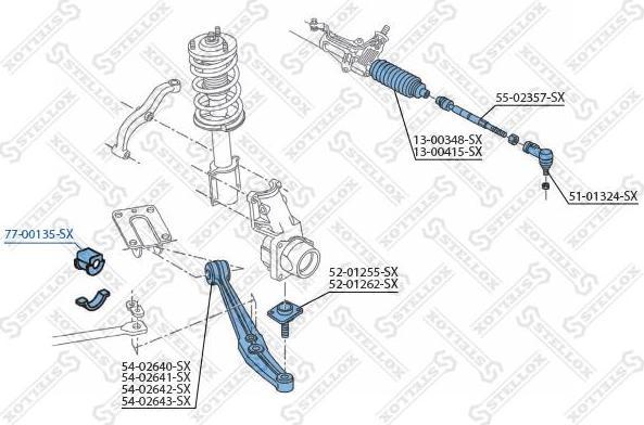 Stellox 77-00135-SX опора, стабилизатор на FIAT DUCATO Panorama (280)