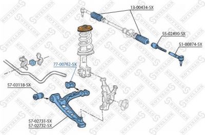 Stellox 77-00762-SX подвеска, рычаг независимой подвески колеса на FIAT UNO (146A/E)