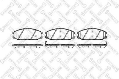 STELLOX КОМПЛЕКТ ТОРМОЗНЫХ КОЛОДОК, ДИСКОВЫЙ ТОРМОЗ (782 012B-SX)