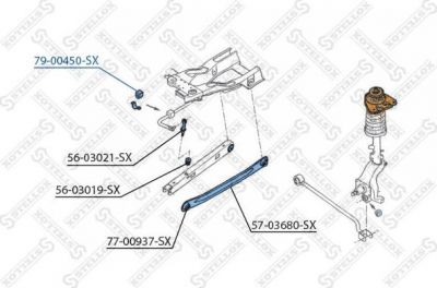 Stellox 79-00450-SX опора, стабилизатор на FORD MONDEO I (GBP)