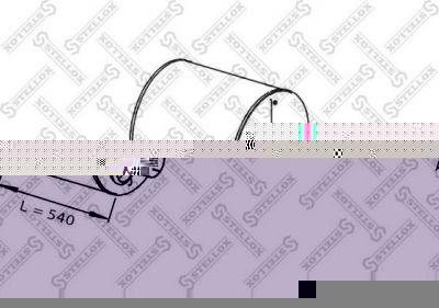 Stellox 82-03087-SX средний / конечный глушитель ог на DAF XF 95