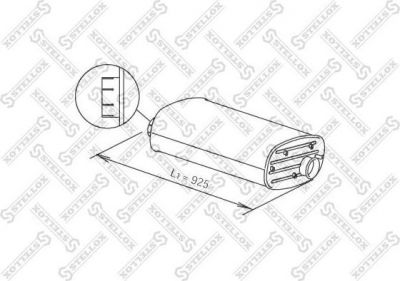 Stellox 82-03106-SX средний / конечный глушитель ог на RENAULT TRUCKS Kerax