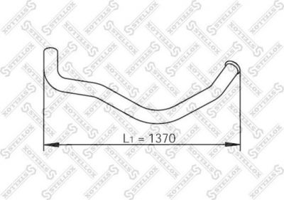 Stellox 82-03719-SX труба выхлопного газа на MAN L 2000