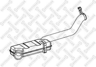 Stellox 82-03744-SX труба выхлопного газа на SCANIA P,G,R,T - series