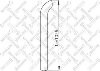 Stellox 82-03747-SX труба выхлопного газа на SCANIA P,G,R,T - series