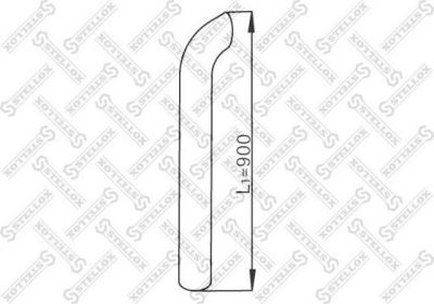 Stellox 82-03748-SX труба выхлопного газа на SCANIA P,G,R,T - series