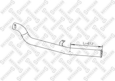 Stellox 82-03757-SX труба выхлопного газа на DAF 75 CF
