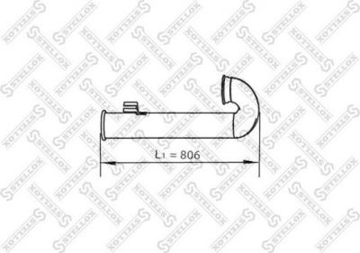 Stellox 82-03759-SX труба выхлопного газа на DAF CF 85