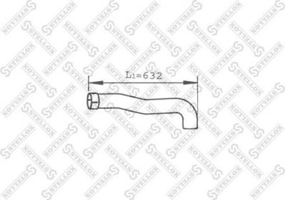 Stellox 82-03780-SX труба выхлопного газа на MAN TGL