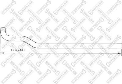 Stellox 82-03784-SX труба выхлопного газа на MAN TGL