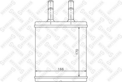 Stellox 82-05018-SX теплообменник, отопление салона на HYUNDAI GETZ (TB)