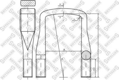 Stellox 84-64241-SX стремянка рессоры на MERCEDES-BENZ MK