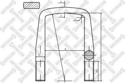 Stellox 84-64258-SX стремянка рессоры на MAN E 2000