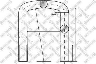 Stellox 84-64260-SX стремянка рессоры на MAN F 90