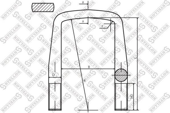 Stellox 84-64350-SX стремянка рессоры на MAN F 90