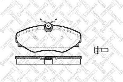 Stellox 845 020L-SX комплект тормозных колодок, дисковый тормоз на OPEL VIVARO фургон (F7)