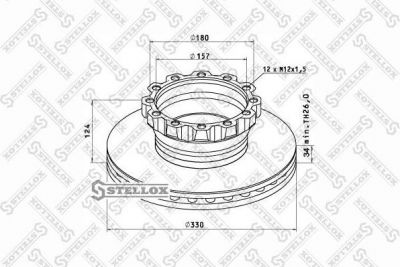 Stellox 85-00711-SX тормозной диск на MAN L 2000