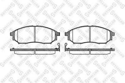 STELLOX КОМПЛЕКТ ТОРМОЗНЫХ КОЛОДОК, ДИСКОВЫЙ ТОРМОЗ (863 014-SX)