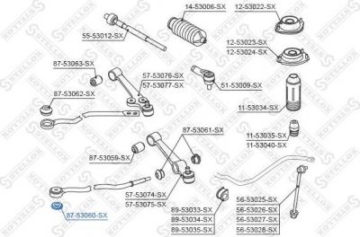 Stellox 87-53060-SX подвеска, рычаг независимой подвески колеса на KIA RIO универсал (DC)