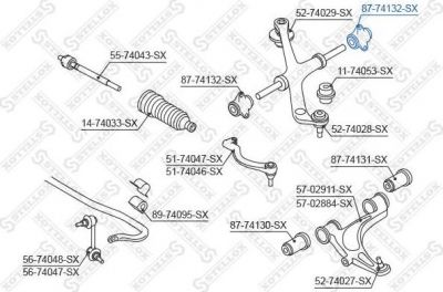 Stellox 87-74132-SX подвеска, рычаг независимой подвески колеса на OPEL MOVANO Combi (J9)