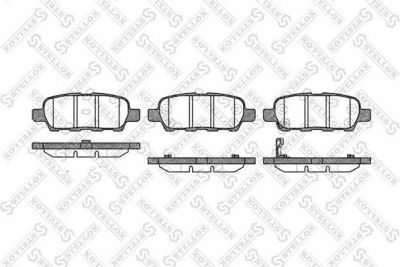 Stellox 890 012L-SX комплект тормозных колодок, дисковый тормоз на FIAT ULYSSE (179AX)