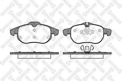 STELLOX КОМПЛЕКТ ТОРМОЗНЫХ КОЛОДОК, ДИСКОВЫЙ ТОРМОЗ (899 000B-SX)